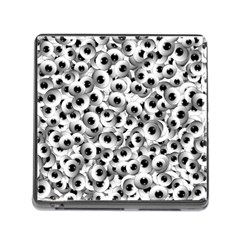 Eyes Drawing Motif Random Pattern Memory Card Reader (square 5 Slot)