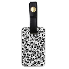 Eyes Drawing Motif Random Pattern Luggage Tag (one Side)