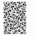 Eyes Drawing Motif Random Pattern Large Garden Flag (Two Sides) Back