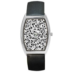 Eyes Drawing Motif Random Pattern Barrel Style Metal Watch by dflcprintsclothing