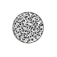 Eyes Drawing Motif Random Pattern Hat Clip Ball Marker by dflcprintsclothing