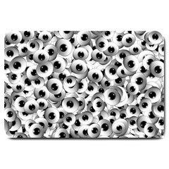 Eyes Drawing Motif Random Pattern Large Doormat by dflcprintsclothing