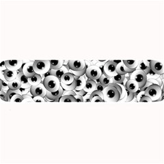 Eyes Drawing Motif Random Pattern Large Bar Mat