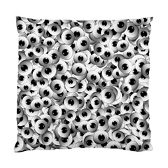 Eyes Drawing Motif Random Pattern Standard Cushion Case (one Side)