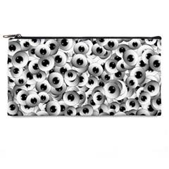 Eyes Drawing Motif Random Pattern Pencil Case