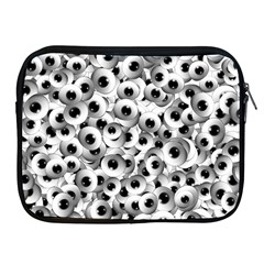 Eyes Drawing Motif Random Pattern Apple Ipad 2/3/4 Zipper Cases by dflcprintsclothing