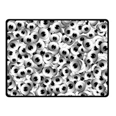 Eyes Drawing Motif Random Pattern Double Sided Fleece Blanket (small)  by dflcprintsclothing