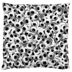 Eyes Drawing Motif Random Pattern Standard Flano Cushion Case (one Side)