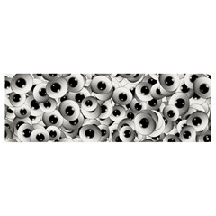 Eyes Drawing Motif Random Pattern Banner And Sign 12  X 4  by dflcprintsclothing