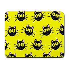 Cats Heads Pattern Design Small Mousepad by danenraven