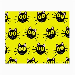 Cats Heads Pattern Design Small Glasses Cloth by danenraven