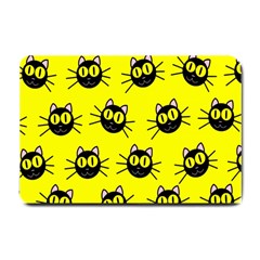 Cats Heads Pattern Design Small Doormat by danenraven