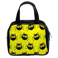 Cats Heads Pattern Design Classic Handbag (two Sides) by danenraven