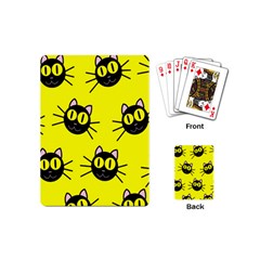 Cats Heads Pattern Design Playing Cards Single Design (mini) by danenraven