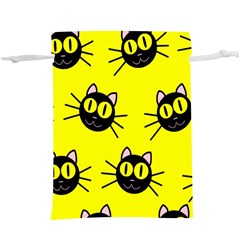 Cats Heads Pattern Design Lightweight Drawstring Pouch (xl)