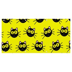 Cats Heads Pattern Design Banner And Sign 8  X 4  by danenraven