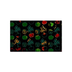 Apples Honey Honeycombs Pattern Sticker Rectangular (100 Pack)