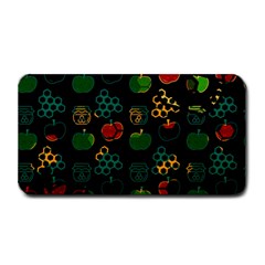 Apples Honey Honeycombs Pattern Medium Bar Mat by danenraven