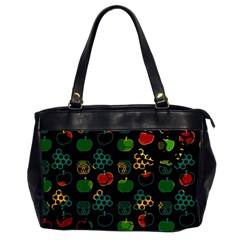 Apples Honey Honeycombs Pattern Oversize Office Handbag (2 Sides) by danenraven