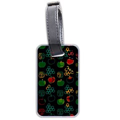 Apples Honey Honeycombs Pattern Luggage Tag (two Sides) by danenraven