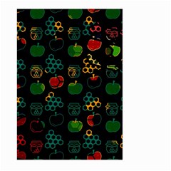 Apples Honey Honeycombs Pattern Large Garden Flag (two Sides) by danenraven