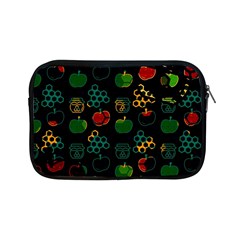 Apples Honey Honeycombs Pattern Apple Ipad Mini Zipper Cases by danenraven