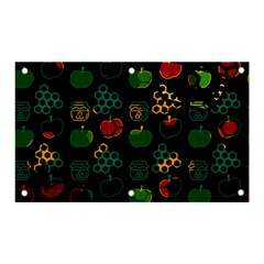 Apples Honey Honeycombs Pattern Banner And Sign 5  X 3  by danenraven