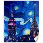 Starry Night In New York Van Gogh Manhattan Chrysler Building And Empire State Building Canvas 20  x 24  19.57 x23.15  Canvas - 1