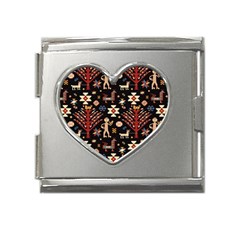 Carpet-symbols Mega Link Heart Italian Charm (18mm) by Gohar