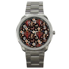 Carpet-symbols Sport Metal Watch by Gohar