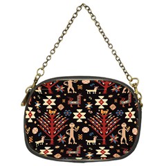 Carpet-symbols Chain Purse (one Side) by Gohar