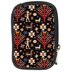 Carpet-symbols Compact Camera Leather Case by Gohar