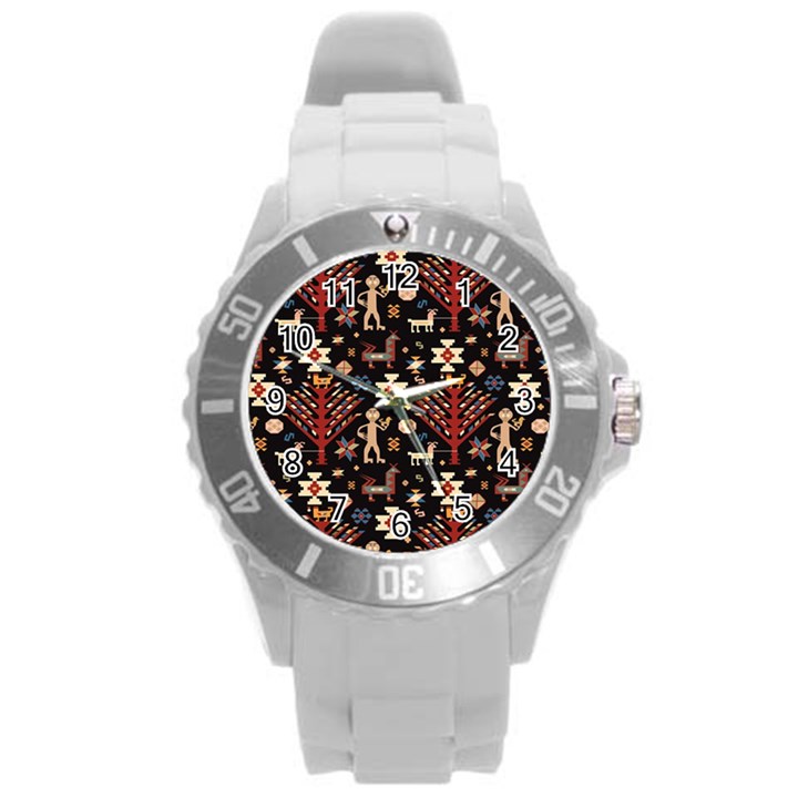 Carpet-symbols Round Plastic Sport Watch (L)