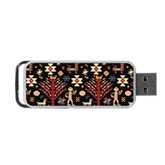 Carpet-symbols Portable Usb Flash (one Side) by Gohar