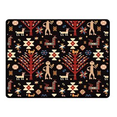 Carpet-symbols Double Sided Fleece Blanket (small)  by Gohar