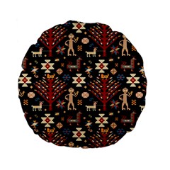 Carpet-symbols Standard 15  Premium Flano Round Cushions by Gohar