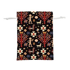 Carpet-symbols Lightweight Drawstring Pouch (s) by Gohar