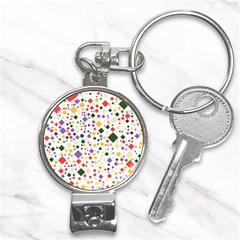 Abstract Pattern Illustration Background Wallpaper Nail Clippers Key Chain