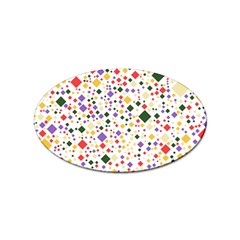 Abstract Pattern Illustration Background Wallpaper Sticker Oval (10 Pack) by Wegoenart