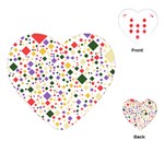 Abstract Pattern Illustration Background Wallpaper Playing Cards Single Design (Heart) Front