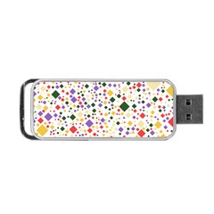 Abstract Pattern Illustration Background Wallpaper Portable Usb Flash (two Sides) by Wegoenart