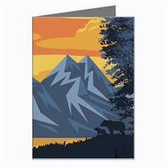 Illustration Landscape Nature Greeting Card by Wegoenart