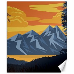 Illustration Landscape Nature Canvas 8  X 10  by Wegoenart