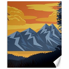 Illustration Landscape Nature Canvas 16  X 20  by Wegoenart