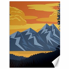 Illustration Landscape Nature Canvas 36  X 48  by Wegoenart