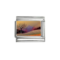 Landscape Illustration Nature Sky Italian Charm (9mm)