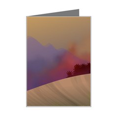 Landscape Illustration Nature Sky Mini Greeting Card