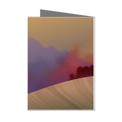 Landscape Illustration Nature Sky Mini Greeting Cards (pkg Of 8)