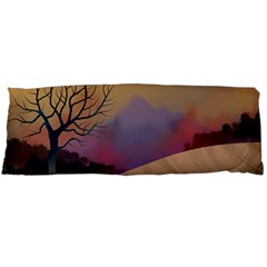 Landscape Illustration Nature Sky Body Pillow Case (dakimakura) by Wegoenart