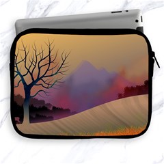 Landscape Illustration Nature Sky Apple Ipad 2/3/4 Zipper Cases by Wegoenart